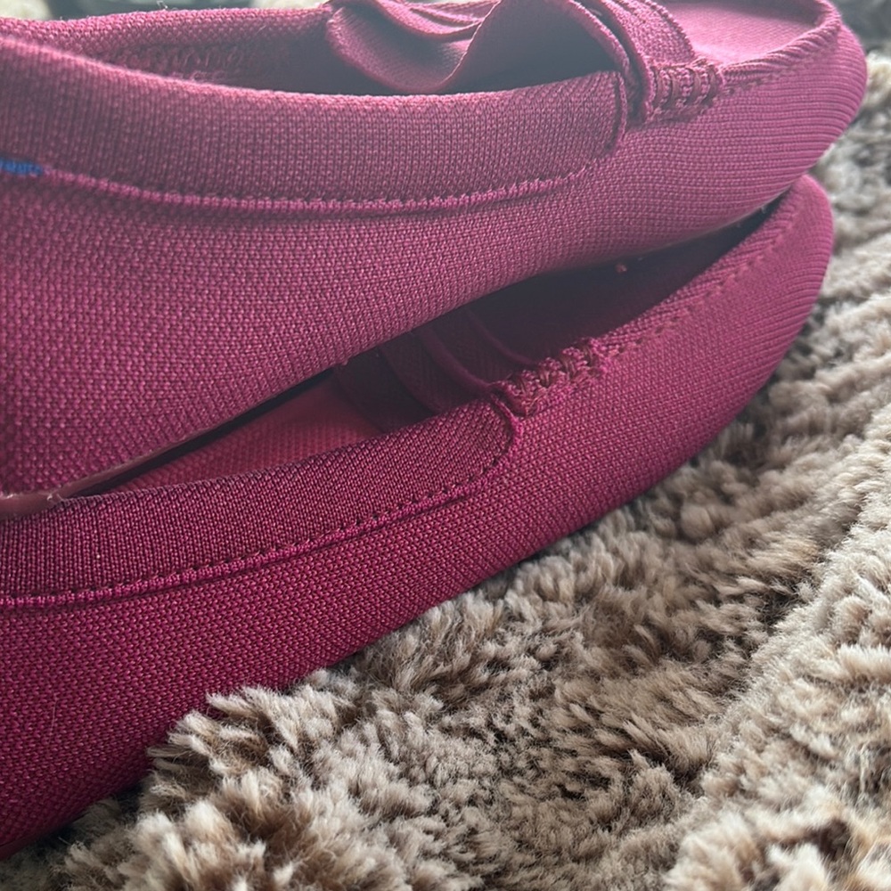 Rothy's Raspberry Canvas Driving Loafers - Picture 12 of 15
